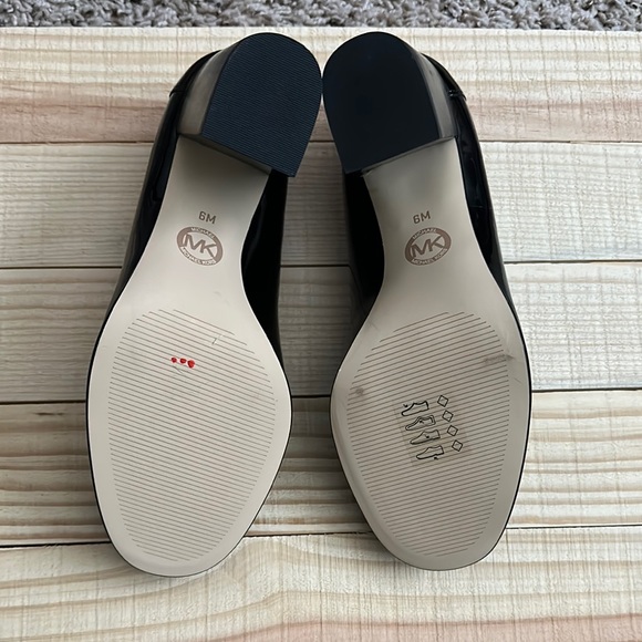 Michael Kors Black Leather Loafers - Picture 3 of 4